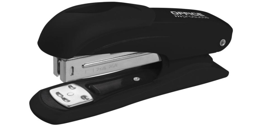 OFFICE products nietmachine, metaal, inlegdiepte 60 mm, 30 blad, zwart