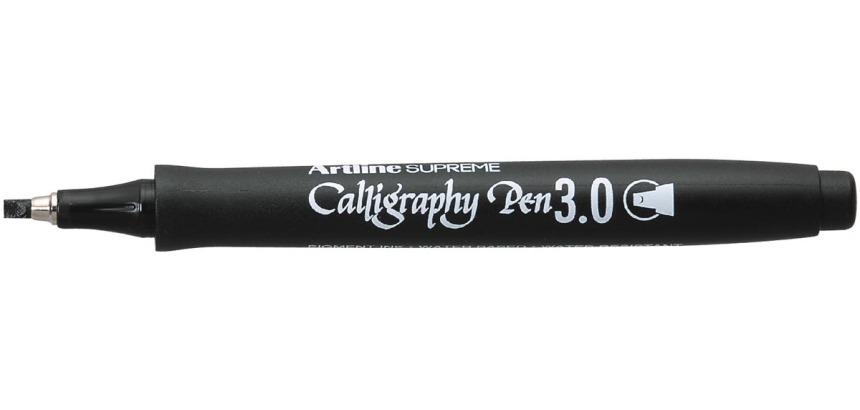 Artline marqueur Supreme Calligraphy Pen, 3,0 mm, noir