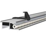 MAUL Rail pince multifonctionnel Pro aluminium, 100 cm, fonctionnel avec 5 applications
