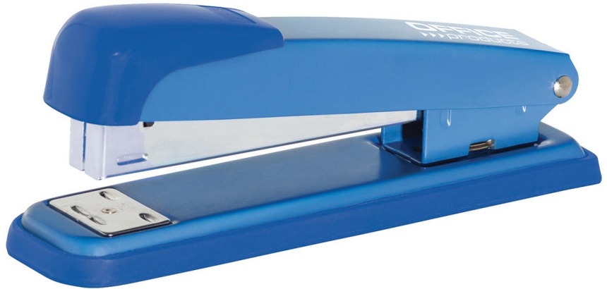OFFICE products stapler, metal, staple depth 90 mm, 40 sheets, blue