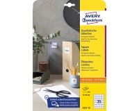 Avery Zweckform étiquettes carrées, 35 x 35 mm, blanc, adhésif permanent, 350 étiquettes, 10 feuilles