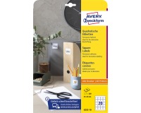 Avery Zweckform étiquettes carrées, 45 x 45 mm, blanc, adhésif permanent, 200 étiquettes, 10 feuilles