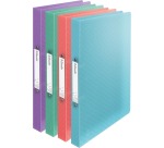 Esselte Colour'Breeze classeur à anneaux, 2 anneaux, PP, ft A4, avec farde souple, assorti