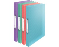 Esselte Colour'Breeze classeur à anneaux, 2 anneaux, PP, ft A4, avec farde souple, assorti
