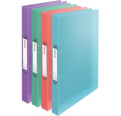 Esselte Colour'Breeze ringmap, 2 ringen, PP, ft A4, met soepele kaft, assorti