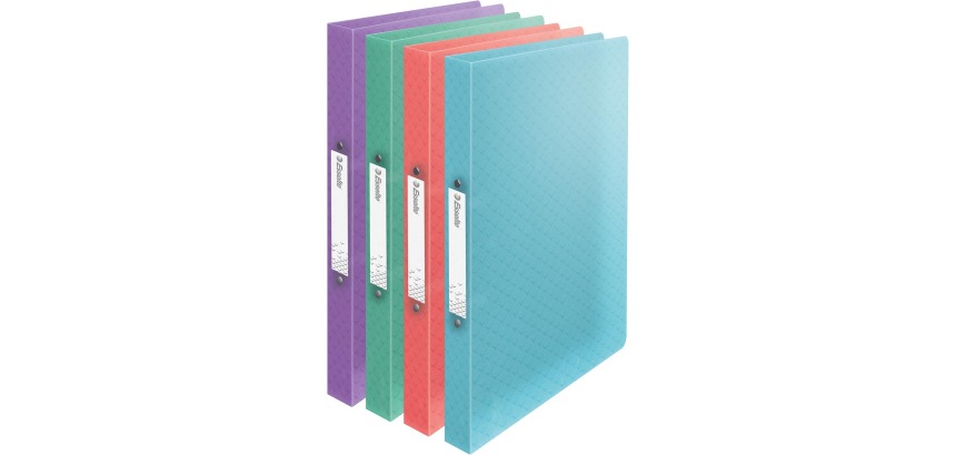 Esselte Colour'Breeze classeur à anneaux, 2 anneaux, PP, ft A4, avec farde souple, assorti
