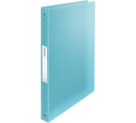 Esselte Colour'Breeze classeur à anneaux, 4 anneaux, PP, ft A4, avec farde souple, bleu