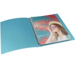 Esselte Colour'Breeze classeur à anneaux, 4 anneaux, PP, ft A4, avec farde souple, bleu