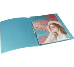 Esselte Colour'Breeze classeur à anneaux, 2 anneaux, PP, ft A4, avec farde souple, bleu