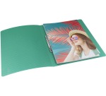 Esselte Colour'Breeze classeur à anneaux, 2 anneaux, PP, ft A4, avec farde souple, vert