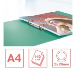 Esselte Colour'Breeze classeur à anneaux, 2 anneaux, PP, ft A4, avec farde souple, vert