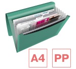 Esselte Colour'Breeze sorter, 6 compartments, green