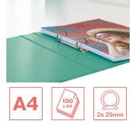 Esselte Colour'Breeze classeur à anneaux, 2 anneaux, PP, ft A4, avec farde rigide, vert