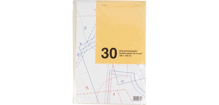 Schneidepapier, Format 100 x 150 cm, Pack mit 30 Blättern