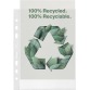 Esselte geperforeerde showtas, 100 % gerecycleerd, ft A5, 70 micron, doos van 100 stuks