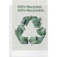 Esselte pochette perforée premium, 100 % recyclé, ft A4, 100 microns, boîte de 50 pièces