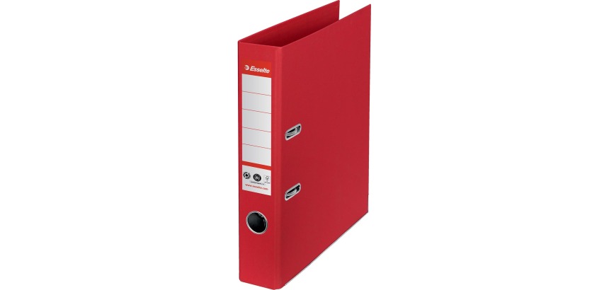 Esselte No.1 ordner, A4, rug 5 cm, rood