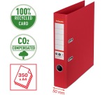 Esselte No.1 ordner, A4, rug 5 cm, rood
