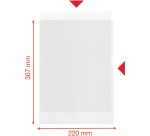 Esselte pochette coin, transparent, boîte de 20 pièces