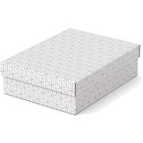 Esselte Home opberg- en geschenkdoos,  ft 26,5 x 36 x 10 cm, wit, pak van 3 stuks