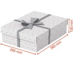 Esselte Home archive/gift box, size 26.5 x 36 x 10 cm, white, pack of 3 pieces