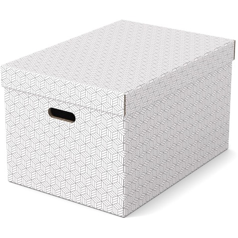 Esselte Home Aufbewahrungsbox,  35,5 x 51 x 30,5 cm, weiß, Packung mit 3 Stück