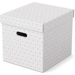 Esselte Home boîte à archives, ft 32 x 36,5 x 31,5 cm, blanc, paquet de 3 pièces