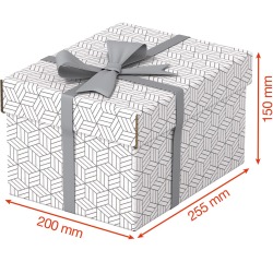 Esselte Home boîte à archives/cadeau, ft 20 x 25,5 x 15 cm, blanc, paquet de 3 pièces