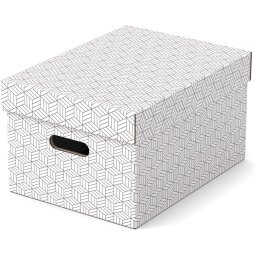 Esselte Home boîte à archives,  ft 26,5 x 36,5 x 20,5 cm, blanc, paquet de 3 pièces