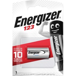 Energizer pile Photo Lithium 123, sous blister