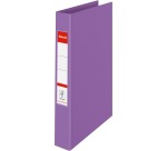 Esselte Colour'Breeze classeur à anneaux, 2 anneaux, PP, ft A4, avec farde rigide, lavande