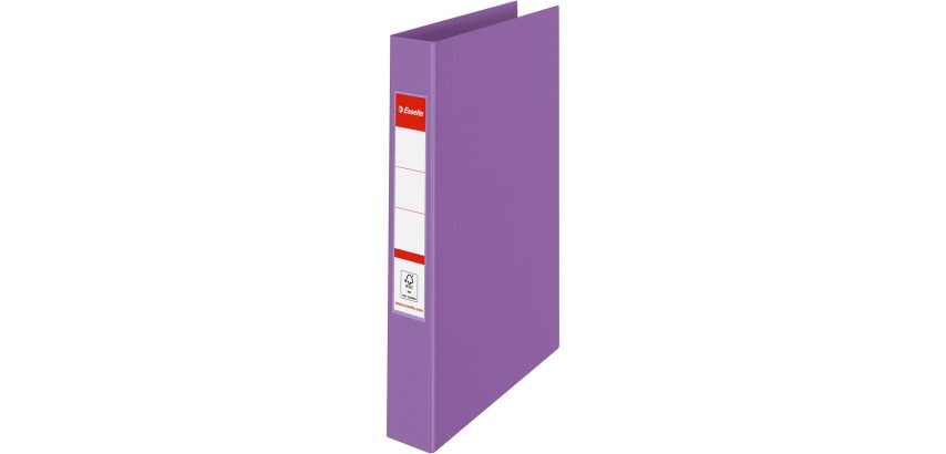 Esselte Colour'Breeze Ringordner, 2 Ringe, PP, A4, mit festem Einband, Lavendel