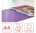 Esselte Colour'Breeze classeur à anneaux, 2 anneaux, PP, ft A4, avec farde rigide, lavande