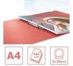 Esselte Colour'Breeze ringmap, 2 ringen, PP, ft A4, met soepele kaft, koraal