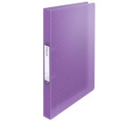 Esselte Colour'Breeze ring binder, 2 rings, PP, A4 size, with soft cover, lavender