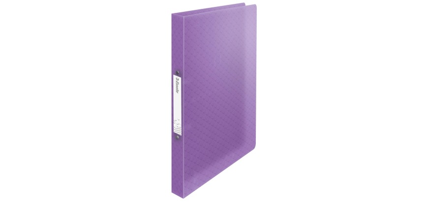 Esselte Colour'Breeze ring binder, 2 rings, PP, A4 size, with soft cover, lavender