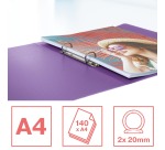 Esselte Colour'Breeze ring binder, 2 rings, PP, A4 size, with soft cover, lavender