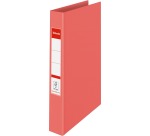 Esselte Colour'Breeze ringmap, 2 ringen, PP, ft A4, met harde kaft, koraal