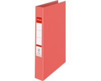 Esselte Colour'Breeze classeur à anneaux, 2 anneaux, PP, ft A4, avec farde rigide, corail