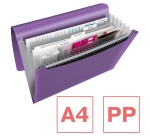 Esselte Colour'Breeze sorter, 6 compartments, lavender