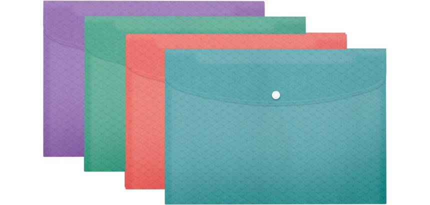 Esselte Colour'Breeze projectomslag A4, PP, assorti, pak van 4