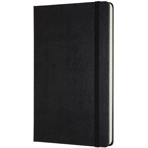 Moleskine notitieboek professional,  ft 13 x 21 cm, gelijnd, harde cover, 240 blad, zwart