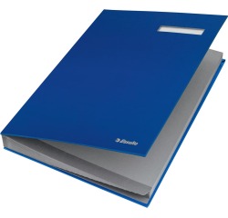 Esselte folder with 20 blue cardboard dividers