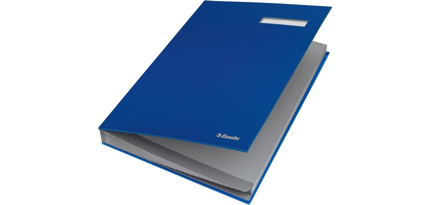 Esselte folder with 20 blue cardboard dividers