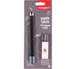 Bruynzeel Teens HB graphite pencil with eraser and sharpener blister pack of 4 pieces