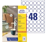 Avery Zweckform ronde etiketten, diameter 30 mm, wit, afneembaar, 480 etiketten, 10 vellen