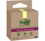 Bloc-mémos Post-it 622 RSS3CY 47,6x47,6mm jaune 3 pièces