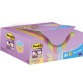 Post-it Super Sticky Notes Colour, 90 feuilles, ft 47,6 x 47,6 mm, 20 + 4 GRATUIT