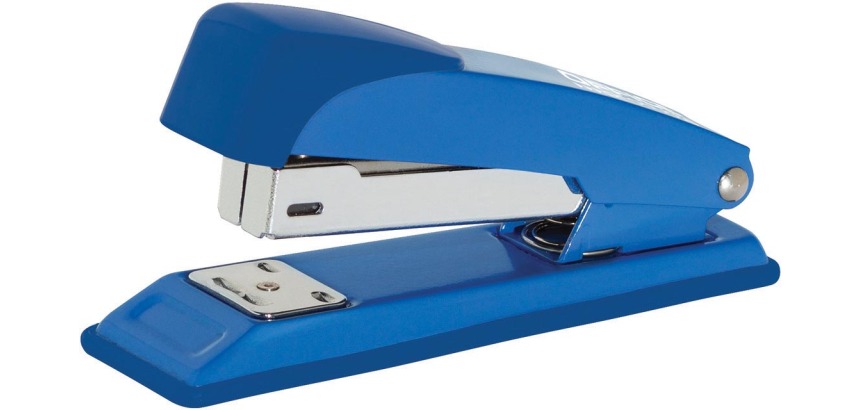 OFFICE products agrafeuse, métal, profondeur d'agrafe 50 mm, 30 feuilles, bleu