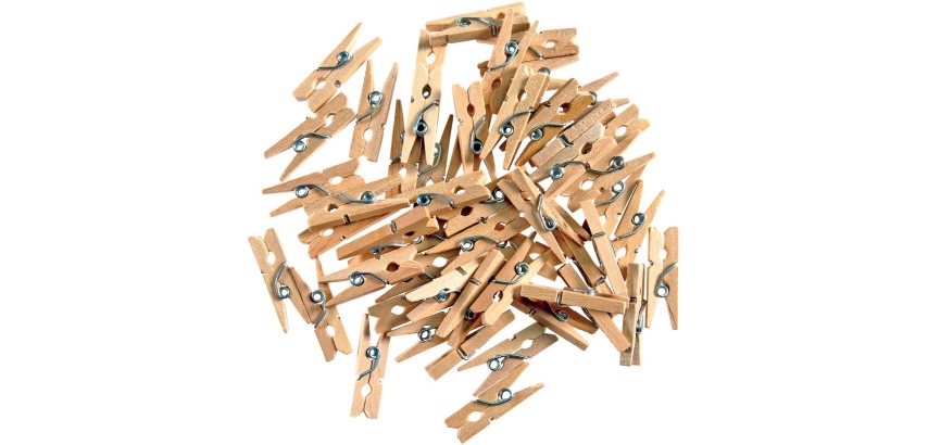 Bouhon mini clothespin, pack of 48 pieces